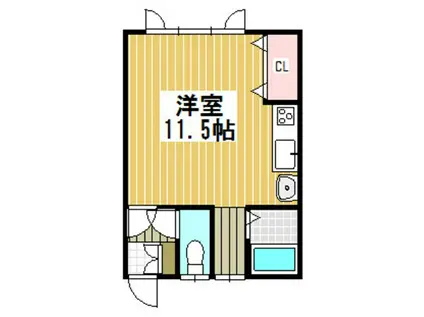 大昭グリンヒル5(ワンルーム/2階)の間取り写真
