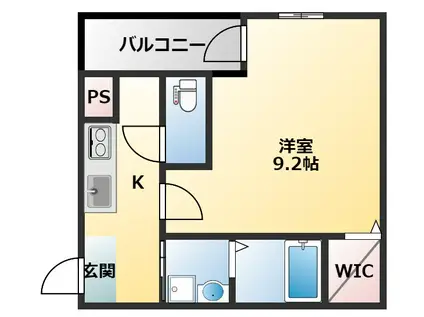 フジパレス八戸ノ里II番館(1K/2階)の間取り写真