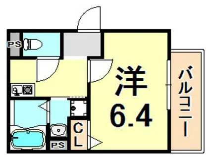 V-STYLE大西町(1K/3階)の間取り写真