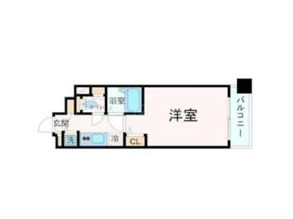 トーシンフェニックス五反田(1K/6階)の間取り写真