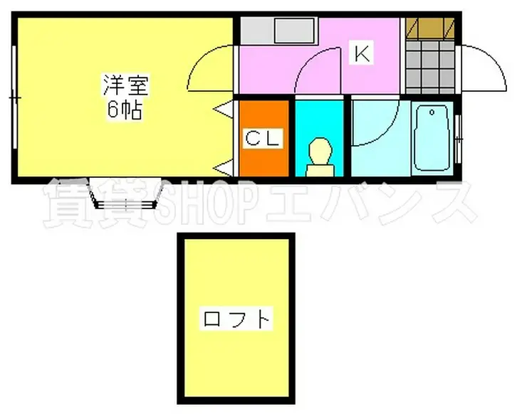 カサフローラ安斎 2階階 間取り