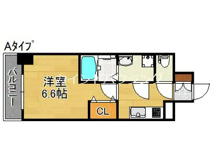 RAYSPRODUCT西住之江ADAMU(1K/8階)の間取り写真