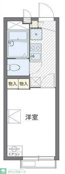 レオパレスパピー北浦II 1階階 間取り