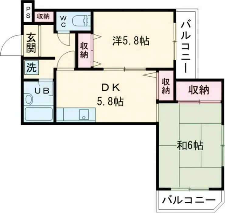ベルハイム河辺 2階階 間取り