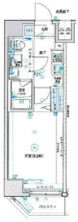 メインステージ武蔵関駅前II 6階階 間取り