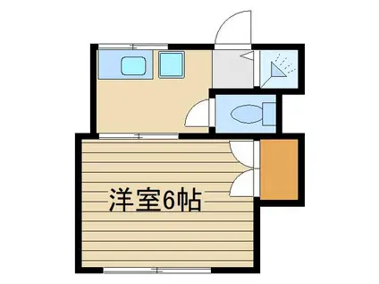 メゾン松風(1K/2階)の間取り写真