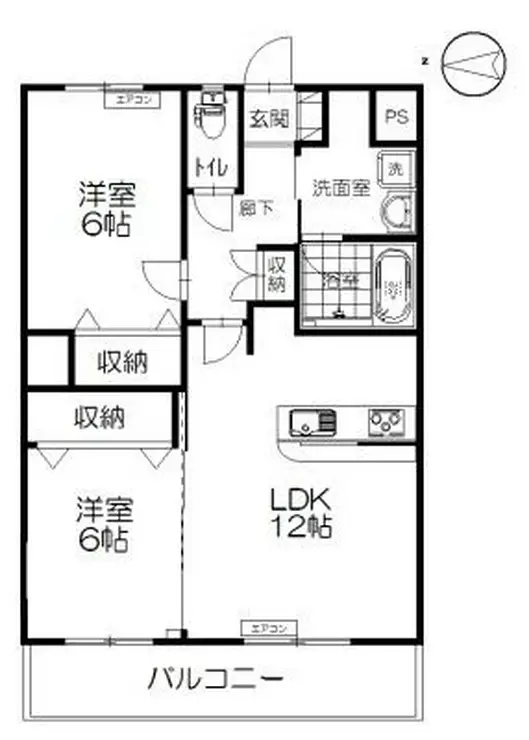 メゾンブリッジ 1階階 間取り