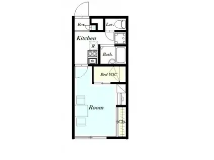 レオパレスセブンテン(1K/1階)の間取り写真