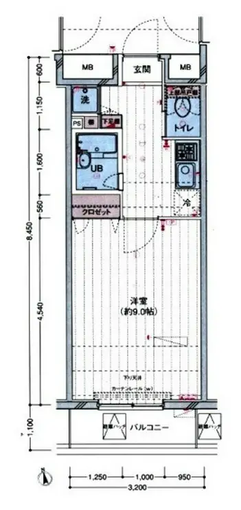 プレスト・アイディ秋葉原 5階階 間取り