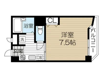 旭コンフォート八乙女(1K/2階)の間取り写真