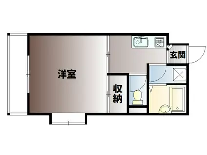 エトワール庄(1K/2階)の間取り写真