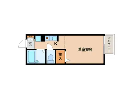 シティパル大宮B棟(1K/1階)の間取り写真