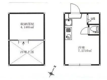 フェリスアンナ(ワンルーム/1階)の間取り写真