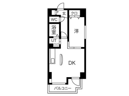 エアロール705(1LDK/8階)の間取り写真