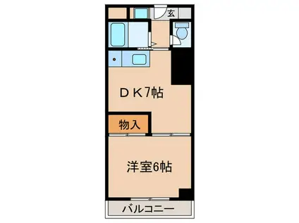 CASA NOAH 八事(1DK/1階)の間取り写真
