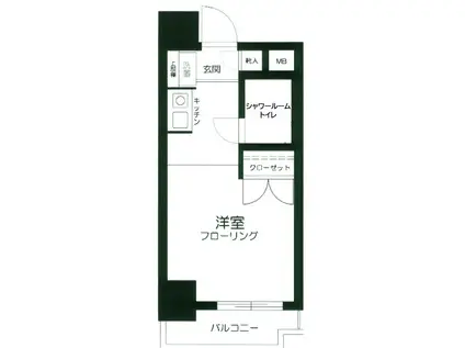 トップ川崎第5(ワンルーム/7階)の間取り写真