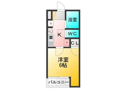 リルシア上石神井(1K/1階)の間取り写真