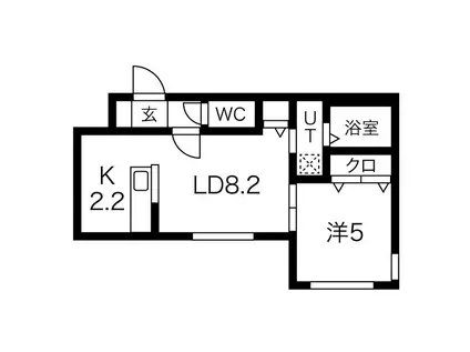 MTガーデンイースト II(1LDK/1階)の間取り写真