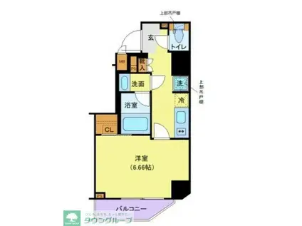 MAXIV浅草(1K/8階)の間取り写真