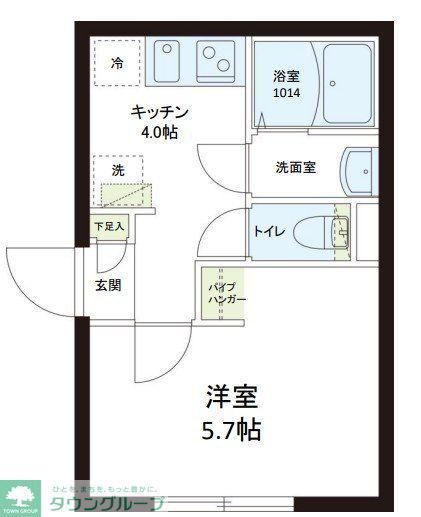 レピュア志村坂上レジデンス(1K/4階)の間取り写真