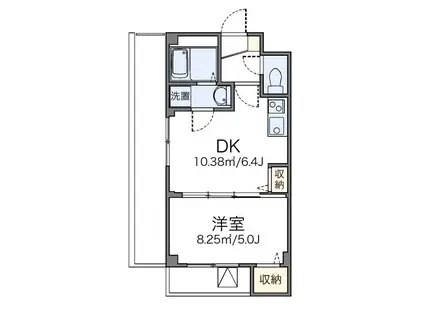 レオパレスエクセルハイツ高島平(1DK/3階)の間取り写真