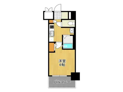 エルプレイス天神南(1K/3階)の間取り写真