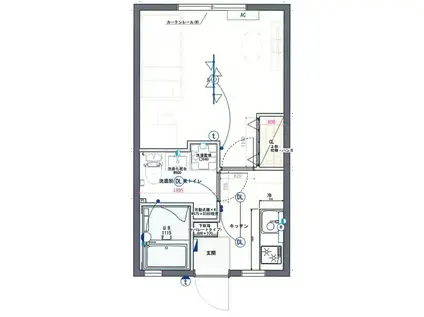 プラムコーポ(1K/1階)の間取り写真