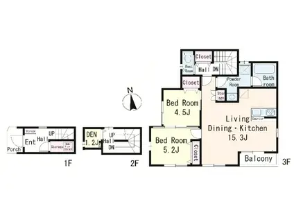 KUA MAISON J(2LDK/3階)の間取り写真