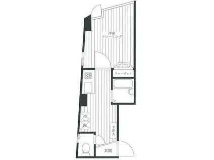 ヴェリテ駒沢(1K/5階)の間取り写真