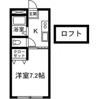 パールヒルMIYAII(1K/2階)の間取り写真
