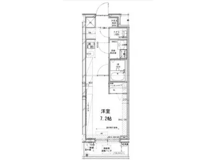 DIPS竹ノ塚駅間(1K/3階)の間取り写真