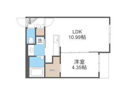 ラ・シュエットドルチェ(1LDK/3階)の間取り写真