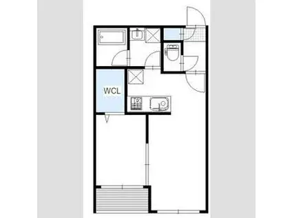 ル・ブルジョン(1LDK/4階)の間取り写真