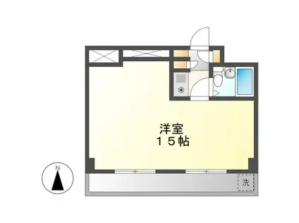 フィールドシティ新栄第3(1K/2階)の間取り写真