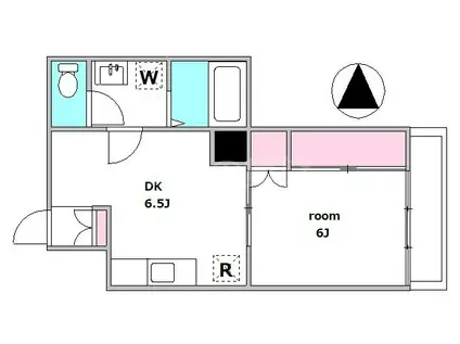 レジデンスヤマ西葛西(1DK/3階)の間取り写真