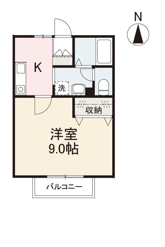 SKイフマーレ(1K/1階)の間取り写真