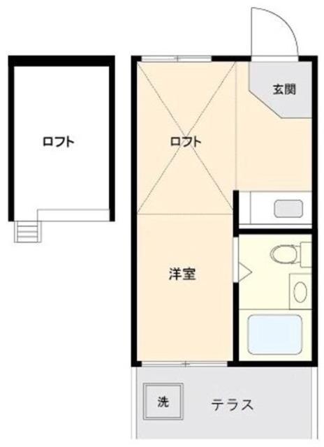 ビレッジ荻窪(ワンルーム/2階)の間取り写真