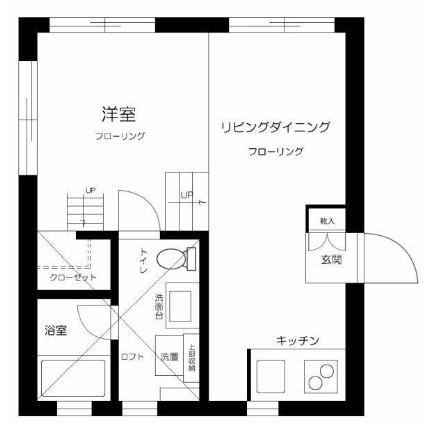VILLETTA KOMAGOME(1LDK/1階)の間取り写真