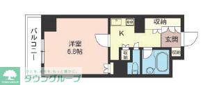 LASANTE川崎(1K/11階)の間取り写真