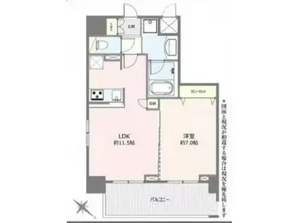 RISING PLACE 浅草参番館(1LDK/6階)の間取り写真