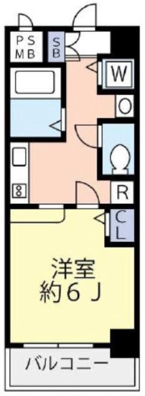 グランヴァン武蔵小山II(1K/3階)の間取り写真