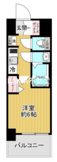 SHOKEN RESIDENCE 大阪都島(1K/2階)の間取り写真