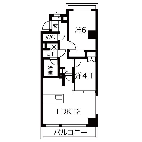 エルフォルテ東日暮里(2LDK/3階)の間取り写真