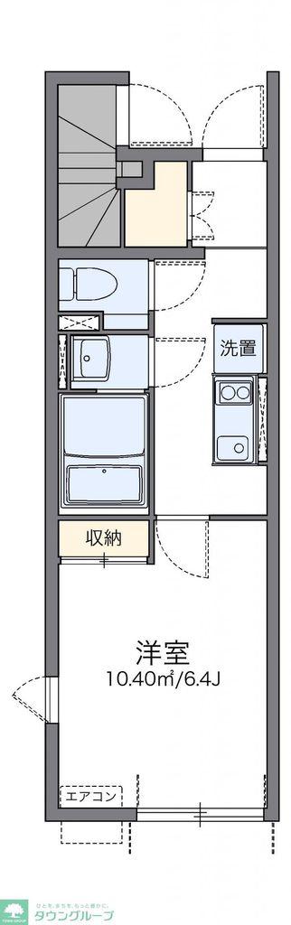 レオネクスト青梅橋(1K/1階)の間取り写真