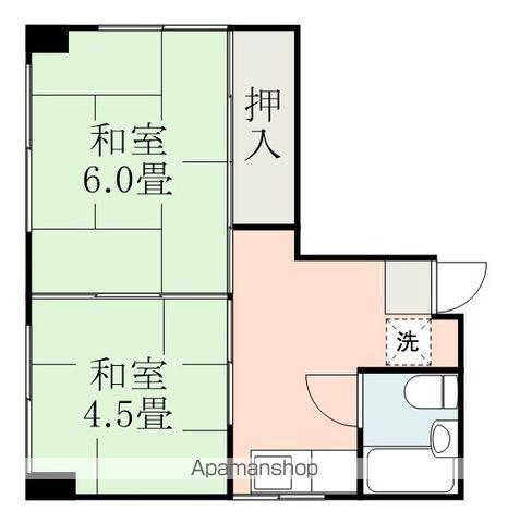 天文館ファッションビル(2K/4階)の間取り写真