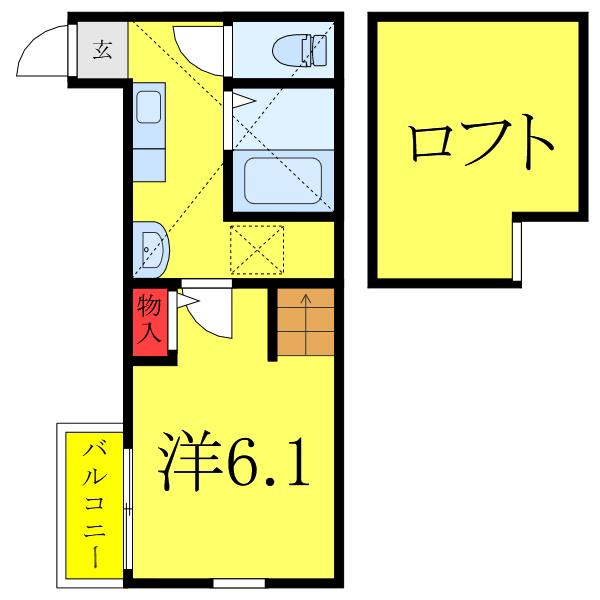 LIBERTA NEXT(1K/2階)の間取り写真