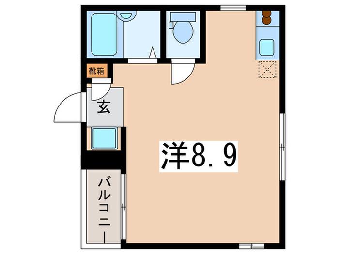 リバティ原町田(ワンルーム/1階)の間取り写真