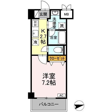 GLOIRE MANSION(1K/3階)の間取り写真