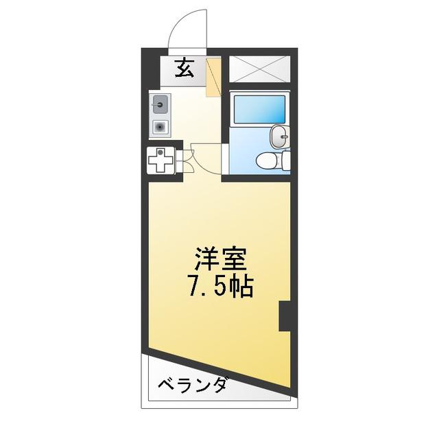シーサイドコート金沢八景(ワンルーム/3階)の間取り写真