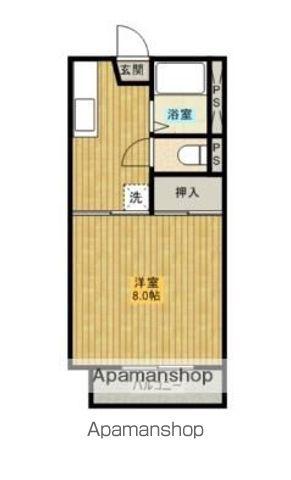 コーポ葉山(1K/1階)の間取り写真